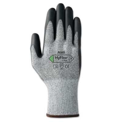 HyFlex 11-435 Cut-Resistant Gloves, Size 9, Black; Heather Gray