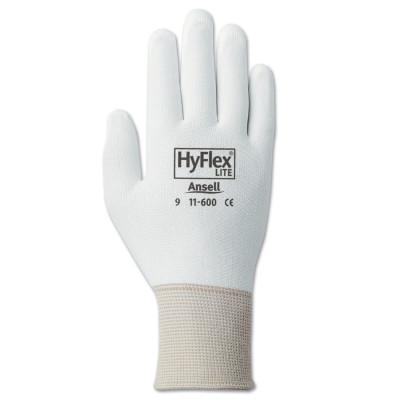 HyFlex® 11-600 Palm-Coated Gloves, Size 9, White