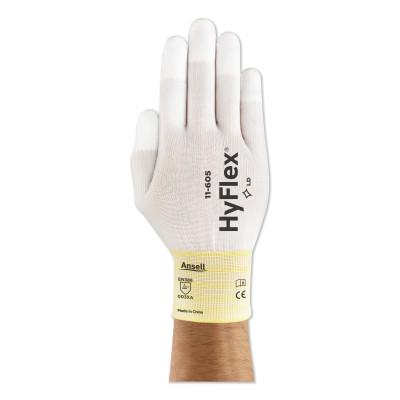 HyFlex® 11-605 Fingertip-Coated Gloves, Size 6, White