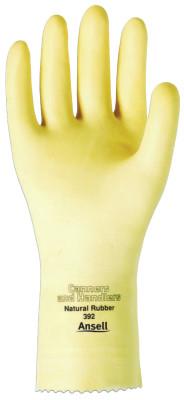 Unlined Latex Gloves, 7.5, Natural Latex, Natural