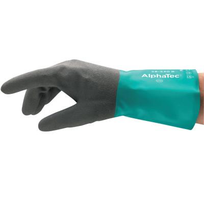 AlphaTec Gloves, 8, Black/Teal