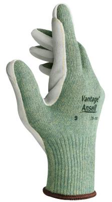 Vantage Heavy Cut Protection Gloves, Size 9, Mint, Leather