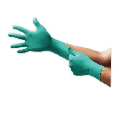 Touch N Tuff Nitrile Gloves, Powdered, 4 mil, 9.5 - 10, Green