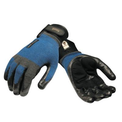 ActivARMR Heavy Laborer Gloves, Large, Black/Blue