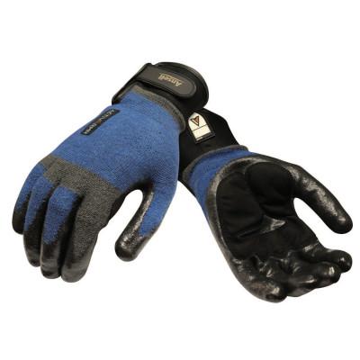 ActivARMR Heavy Laborer Gloves, Medium, Black/Blue