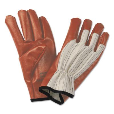 Worknit HD Supported Nitrile Gloves, Band, Cotton, Large, Beige