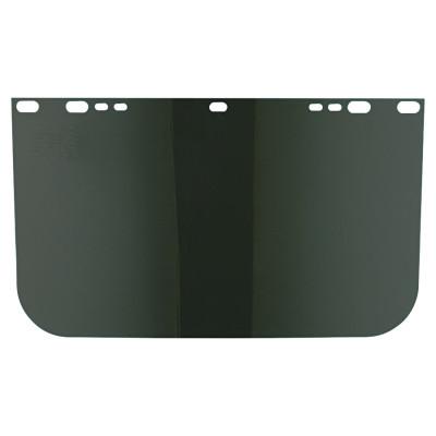 Visor, Dark Green, Unbound, 9 in x 15-1/2 in, For Jackson Safety® Head Gear/Cap Adaptors