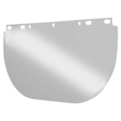 Visor, Clear, Unbound, 8 in x 16-1/2 in, For Fibre-Metal® Head Gear/Cap Adaptors