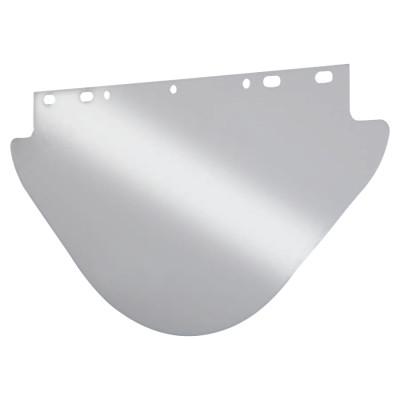 Visor, Clear, Unbound, 9-3/4 in x 19 in, For Fibre-Metal® Head Gear/Cap Adaptors