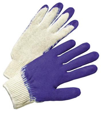 Latex Coated Gloves, Men's, Blue/White