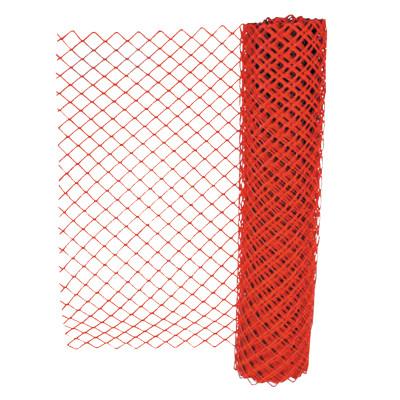 Safety Fences, 4 ft x 50 ft, Polyethelene, Orange, Chain Link Style