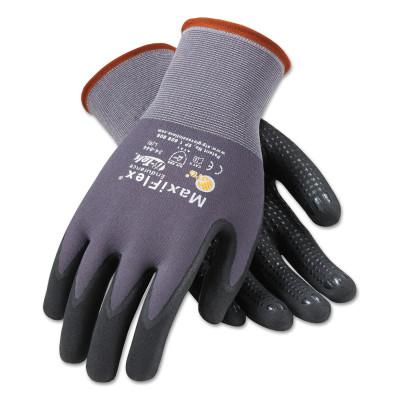 MaxiFlex Endurance Gloves, Medium, Black/Gray, Palm and Finger Coated