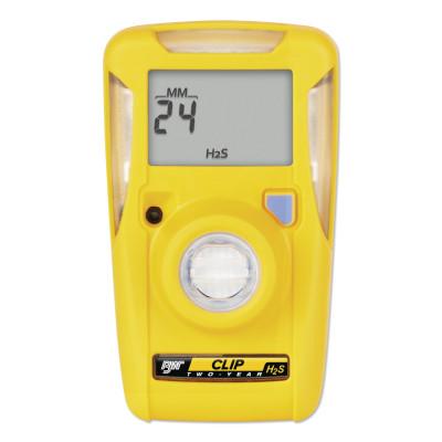 Clip Single-Gas Detector, Hydrogen Sulfide, Surecell, 10-15 ppm Alarm Setting