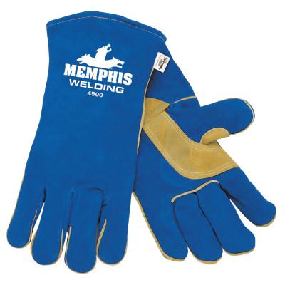 Select Shoulder Welding Gloves, Cowhide, X-Large, Blue