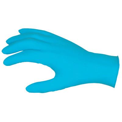 Nitrile Disposable Gloves, Powdered; Textured, 8 mil, Medium, Blue