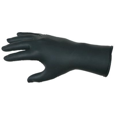 Nitrile Disposable Gloves, Powder Free; Textured, 6 mil, X-Large, Black