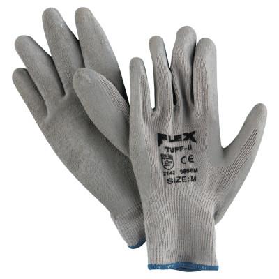 Flex Tuff-II Latex Coated Gloves, Medium, Gray