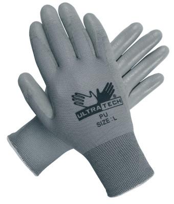 UltraTech PU Coated Gloves, Large, Gray