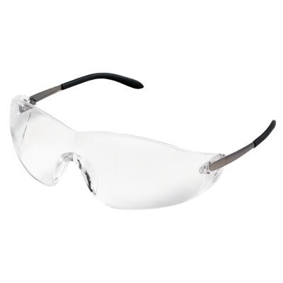 Blackjack Elite Protective Eyewear, Clear Lens, Polycarbonate, Chrome Frame