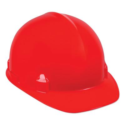 SC-6 Hard Hat, 4-point Ratchet, Front Brim Safety Cap, Red