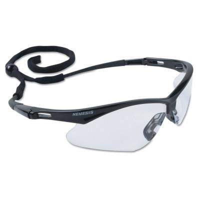 V30 Nemesis* Safety Eyewear, Clear Anti-Fog Lens, Black Frame