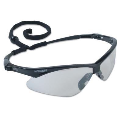 V30 Nemesis* Safety Eyewear, Indoor/Outdoor Lens, Anti-Scratch, Black Frame