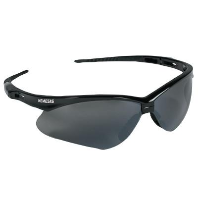 V30 Nemesis* Safety Eyewear, Smoke Mirror Lens, Black Frame