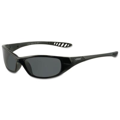 V40 Hellraiser* Safety Eyewear, Smoke Lens, Anti-Scratch, Black Frame, Nylon