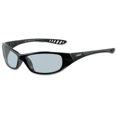 V40 Hellraiser* Safety Eyewear, Indoor/Outdoor Lens, Anti-Scratch, Black Frame