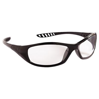 V40 Hellraiser* Safety Eyewear, Clear Lens, Anti-Fog/Anti-Scratch, Black Frame