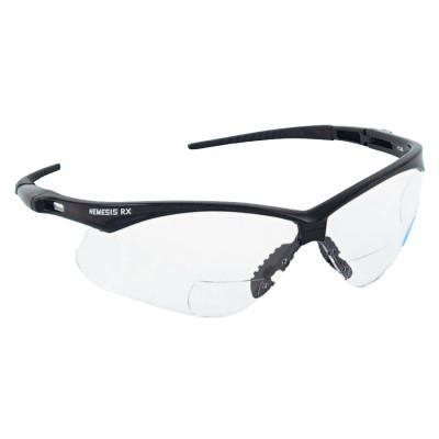 V60 Nemesis RX Safety Eyewear, +1.0 Diopter Polycarb Anti-Scratch Lenses, Black