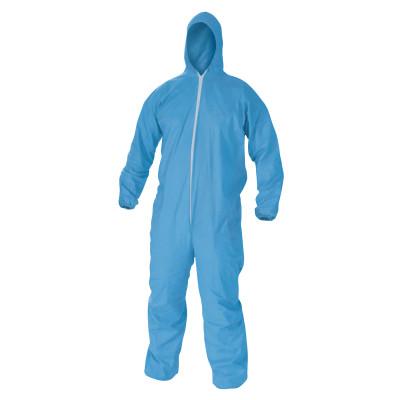 KLEENGUARD A65 Flame Resistant Coveralls, Blue, 2XL, Hood, Zip