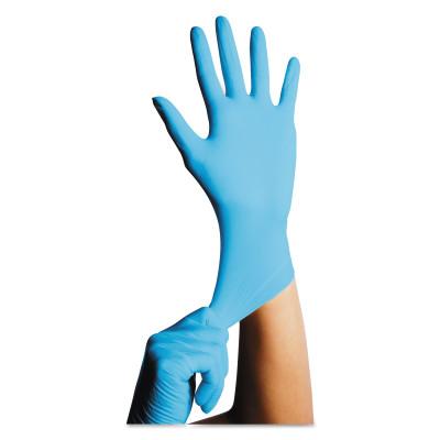 KleenGuard G10 Blue Nitrile Gloves, Beaded Cuff, Lined, Large, Blue