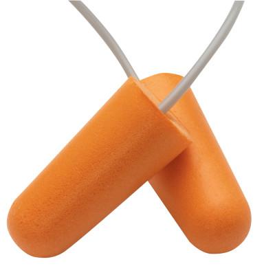 H10 Disposable Earplugs, Soft Foam, Orange, Corded