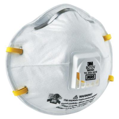 N95 Particulate Respirators, Half Facepiece, Non-Oil Filter, One Size