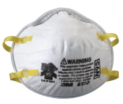 N95 Particulate Respirators, Half Facepiece, Filter, One Size