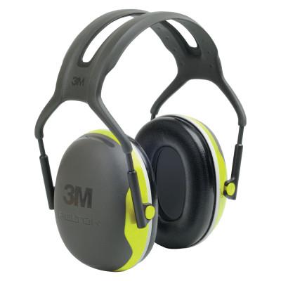 PELTOR™ X Series Ear Muff, 27 dB NRR, Black/Hi-Viz Yellow, Over the Head