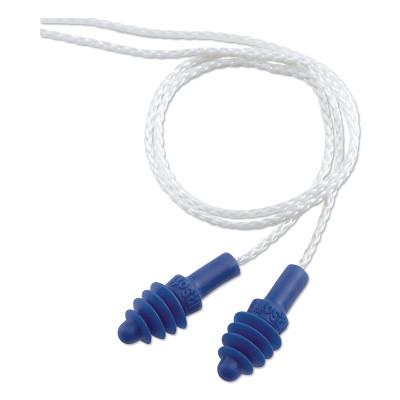 AirSoft® Reusable Earplug, Thermoplastic Elastomer, Blue, Corded