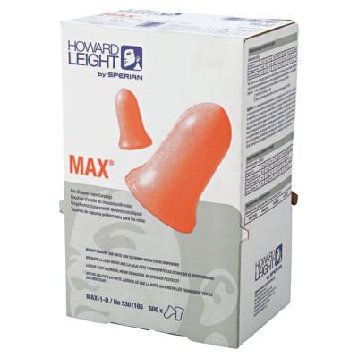 Max Disposable Earplugs, Foam, Coral, Uncorded, Dispenser Box