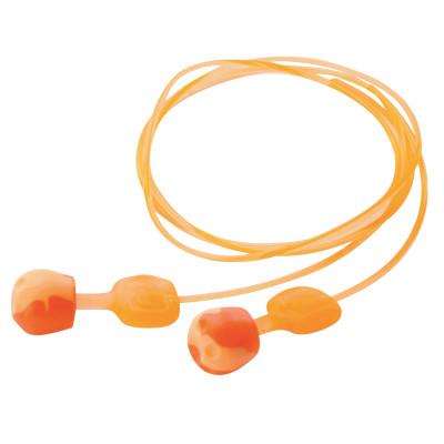 TrustFit™ Pod Earplugs, Foam, Orange, Corded