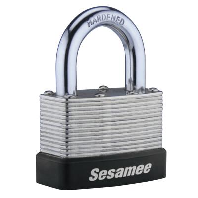 Sesamee  Keyless Padlocks, 5/16 in Diam., 1 in L X 1 in W, Brass