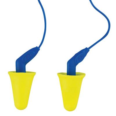 E-A-R™ Push-Ins SofTouch Earplug, Polyurethane, Blue/Yellow, Corded