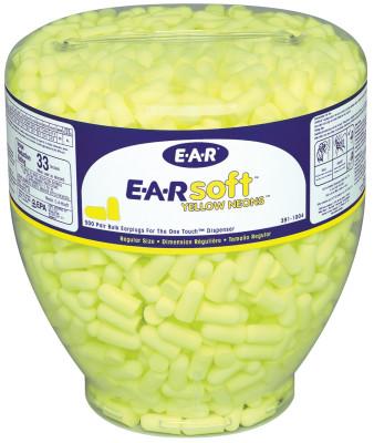 E-A-R One Touch Earplug Dispensers, Polyurethane, Yellow, Uncorded