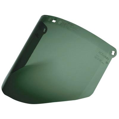 Dark Green Polycarbonate Faceshield WP96, Molded