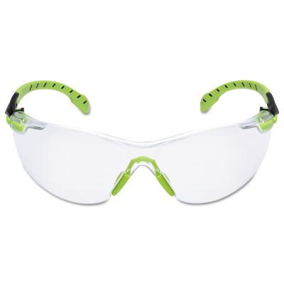 Solus 1000-Series Protective Eyewear, Clear Poly Antifog Lens, Green/Black Frame