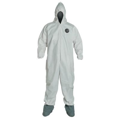 ProShield NexGen Coveralls with Attached Hood and Boots, White, 2X-Large