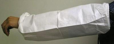 ProShield NexGen Sleeves, 18 in Long, Serged Closure, White