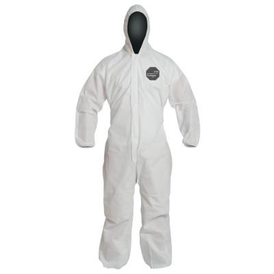 Proshield 10 Coveralls White with Attached Hood, White, X-Large