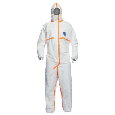 Tyvek Hooded Coveralls with Elastic Wrists and Ankles, X-Large, White