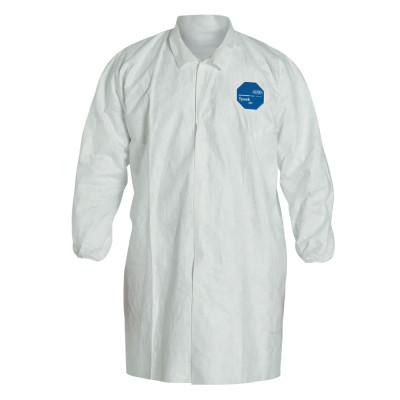 Tyvek Lab Coats No Pockets Knee Length, 2X-Large, DuPont Tyvek Frock